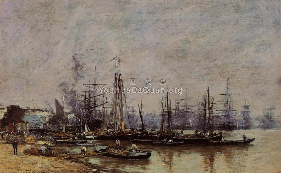 Bordeaux, the Port - 尤金·布丹